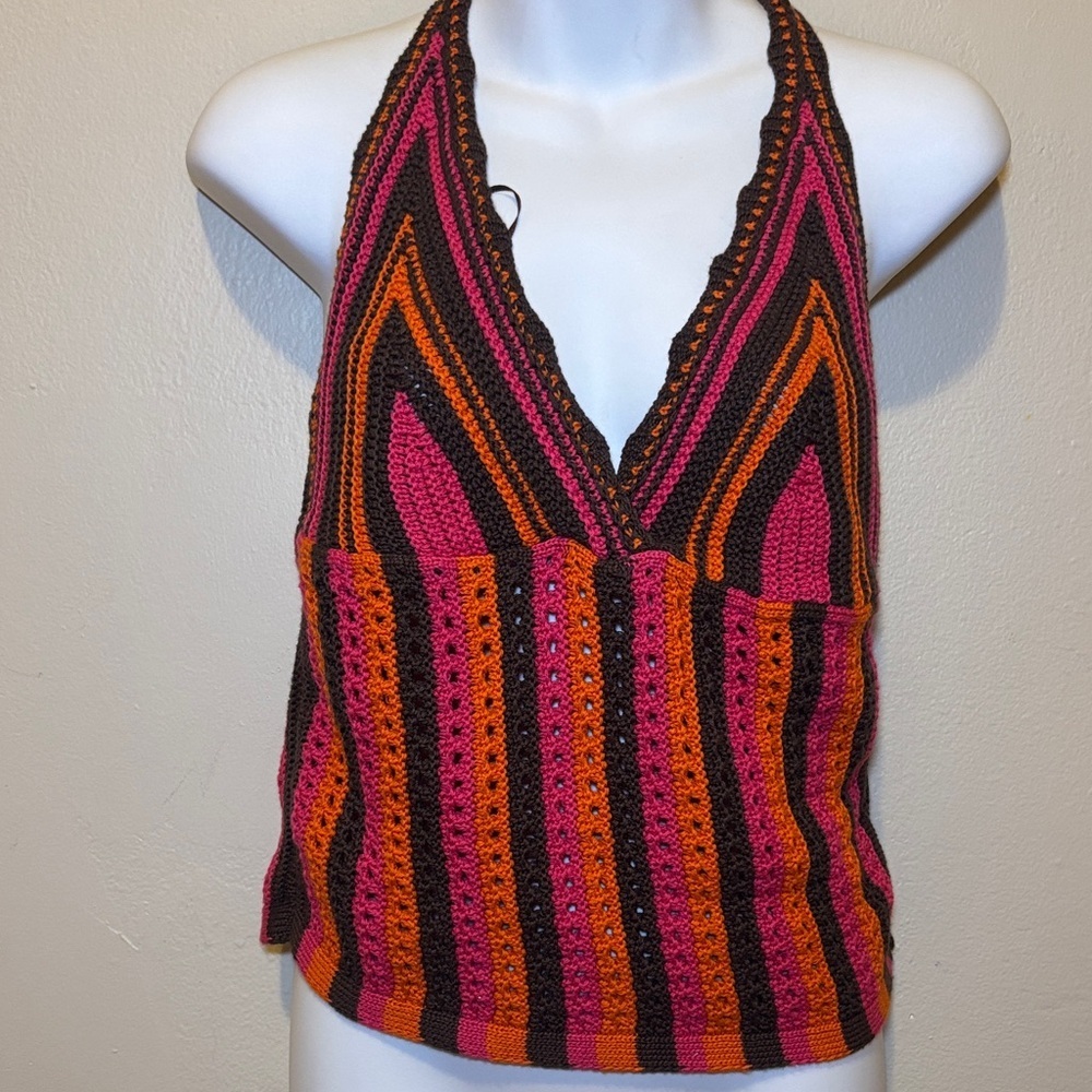 Kimchi Blue Multicolor Striped Halter Top